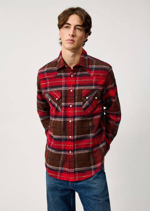 camicia western a quadriroy roger's 