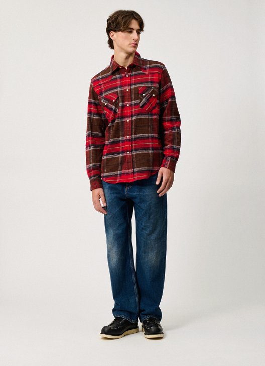 camicia western a quadriroy roger's 
