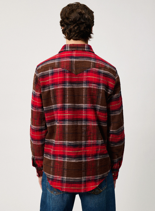 camicia western a quadriroy roger's 