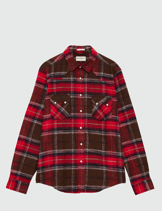 camicia western a quadriroy roger's 