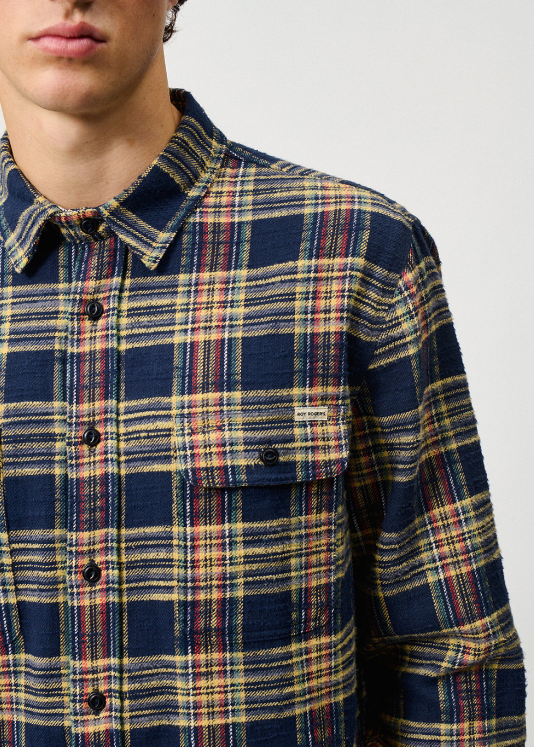 camicia work in flanella a quadri roy roger's 