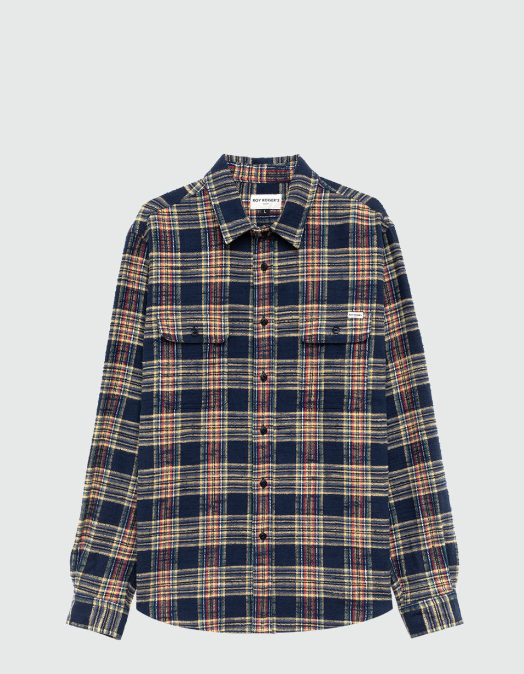 camicia work in flanella a quadri roy roger's 