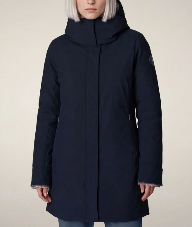 parka donna mod. samantah blu nero save the duck 