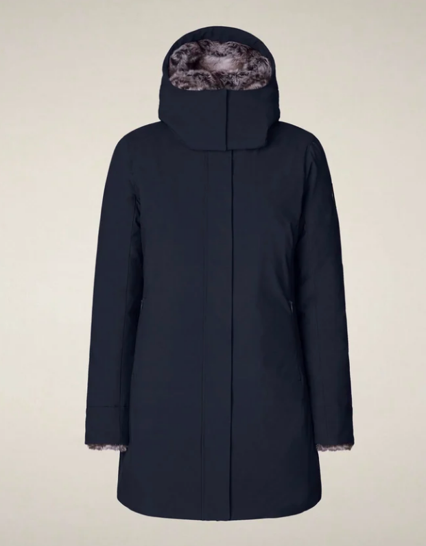 parka donna mod. samantah blu nero save the duck 