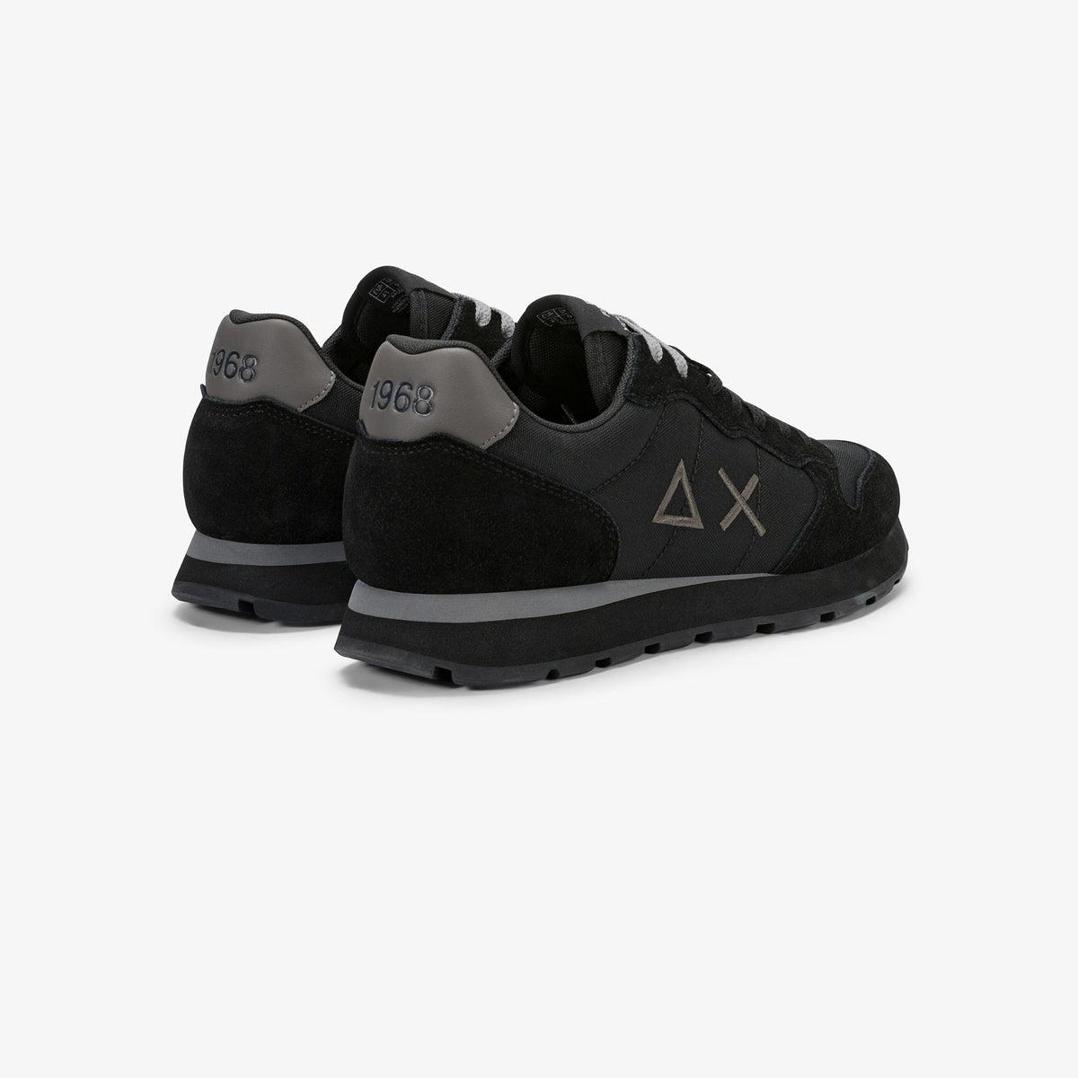 sneaker tom in nylon e suede nero/grigio scuro sun68<BR/> 