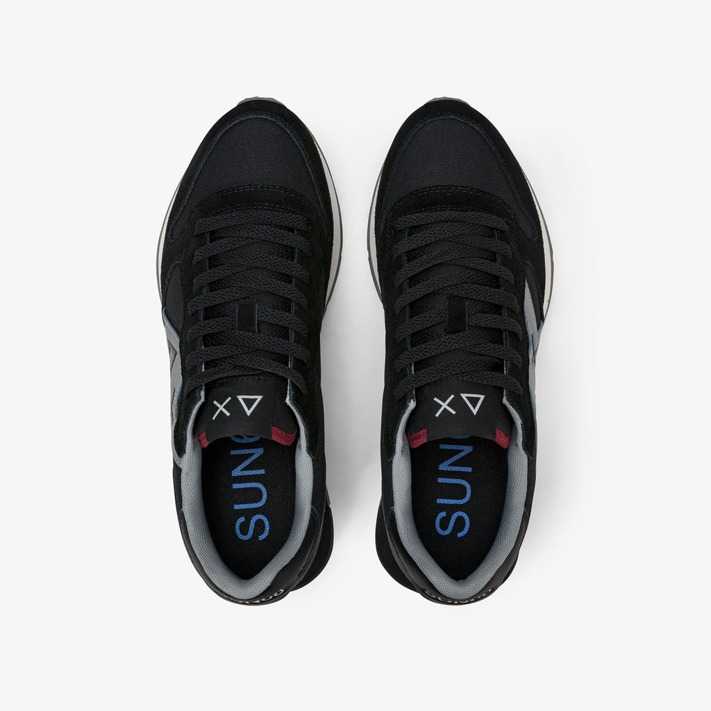 sneaker jaki 2.0 solid in suede e nylon nero sun68 