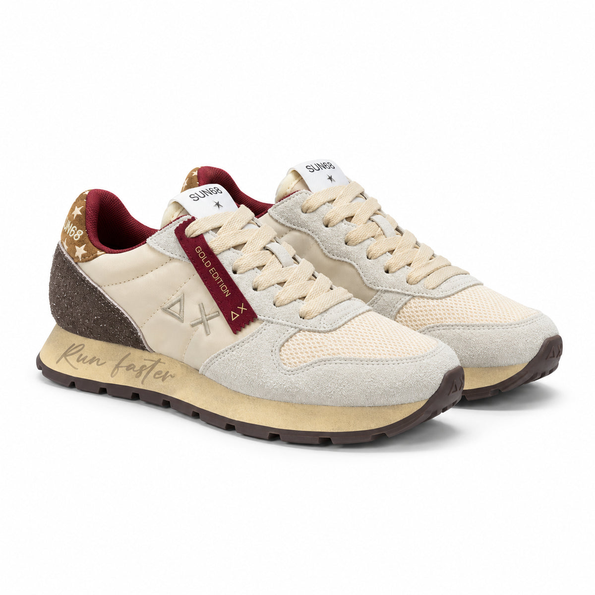 sneaker z46207 ally vintage bianco panna sun68<BR/> 