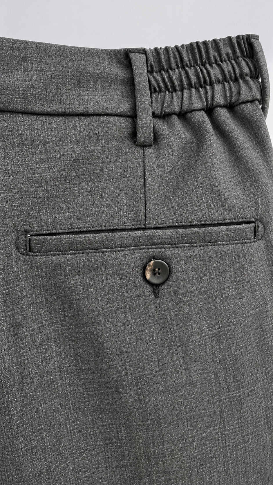 pantalone con cinturino in vita white sand 
