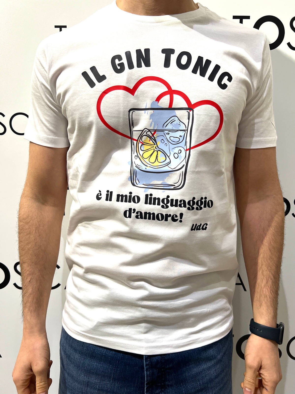 gin t-shirtil gin tonic è il mio linguaggio d'amore 