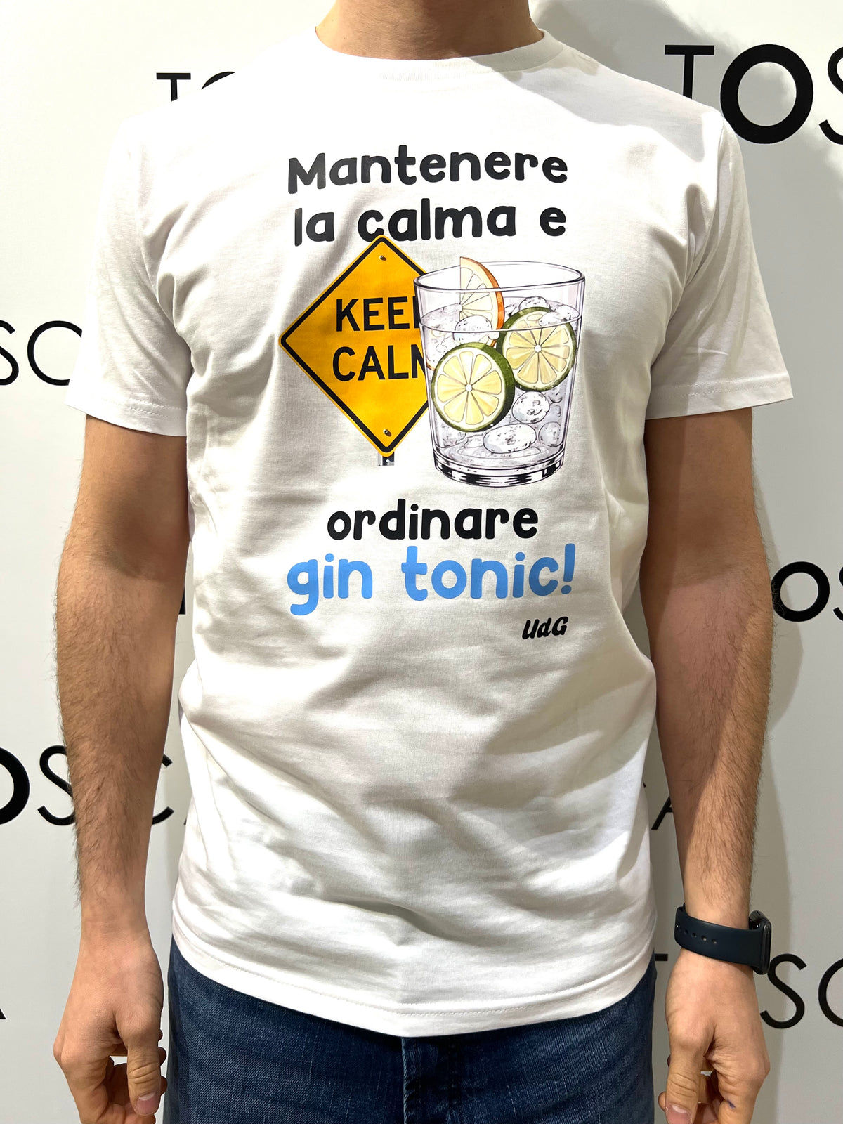 gin t-shirt mantenere la calma e ordinare gin tonic 
