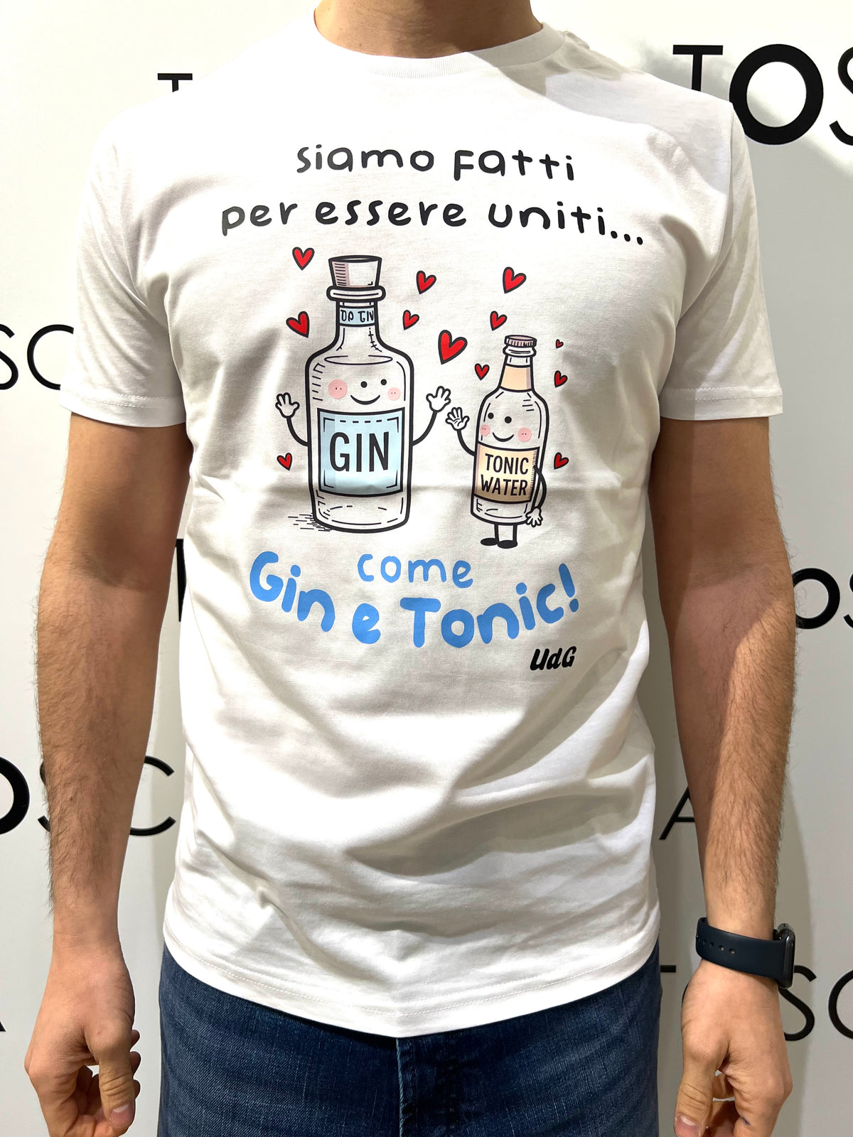 gin t-shirt siamo fatti per essere uniti come gin e tonic 