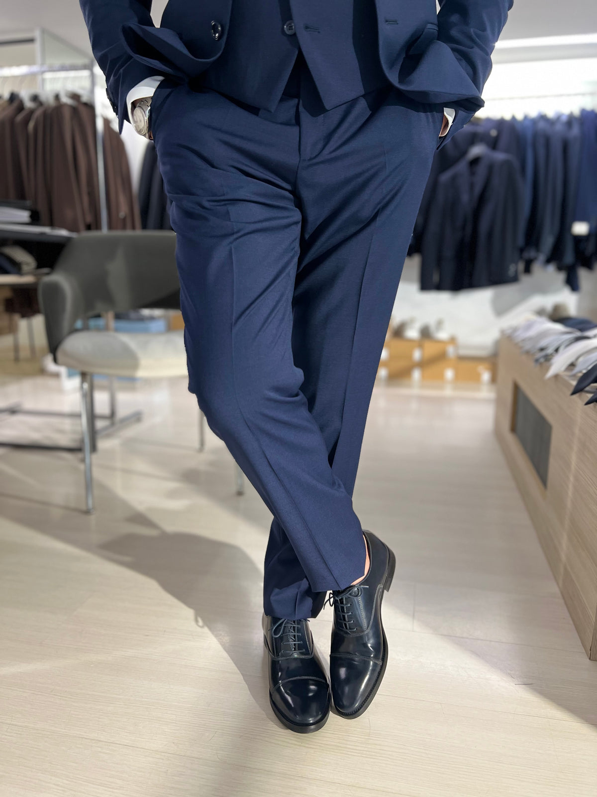abito con gilet fresco lana alessandro gilles 