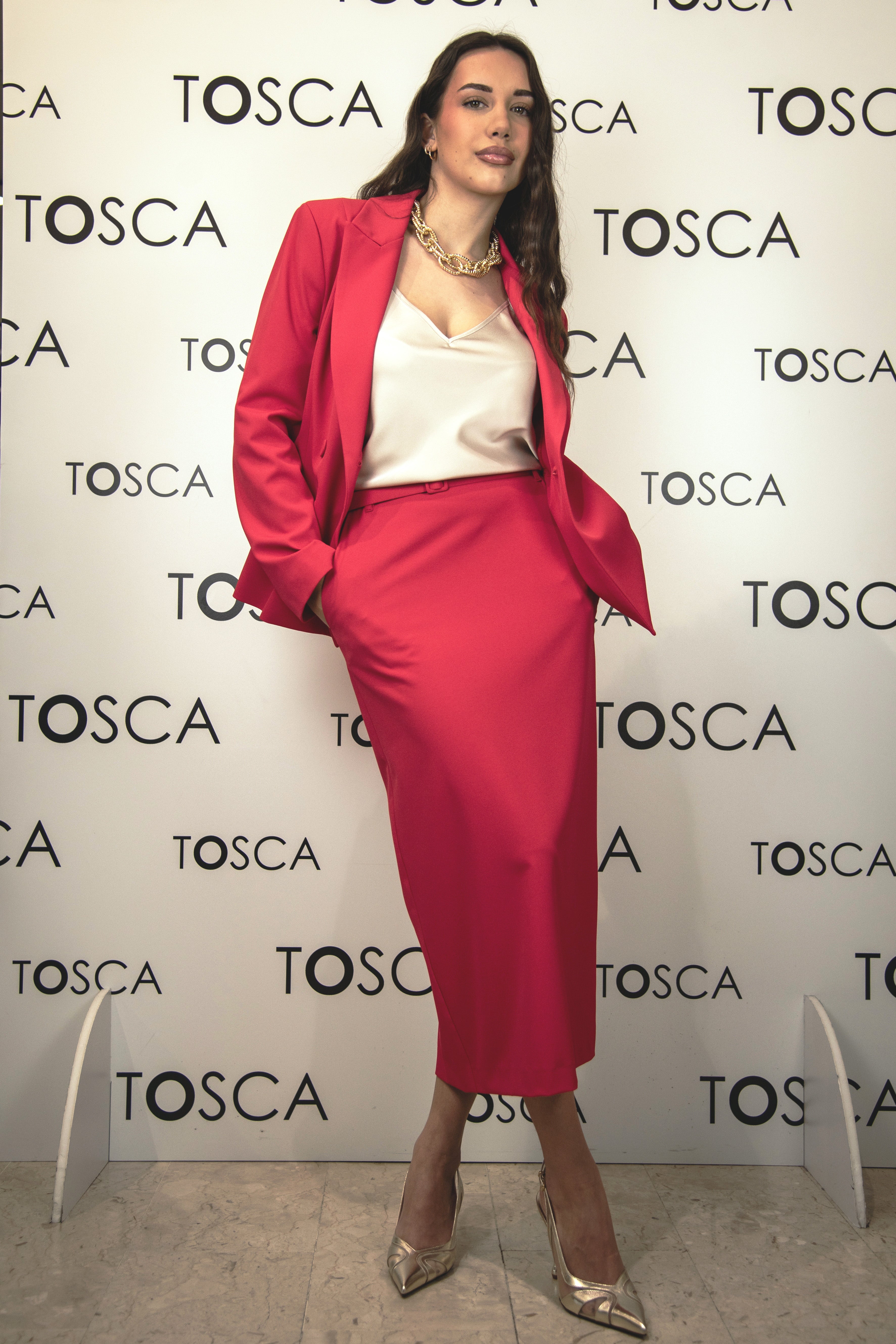 giacca doppiopetto angela davis SP9KA13ROSSO ANGELA DAVIS