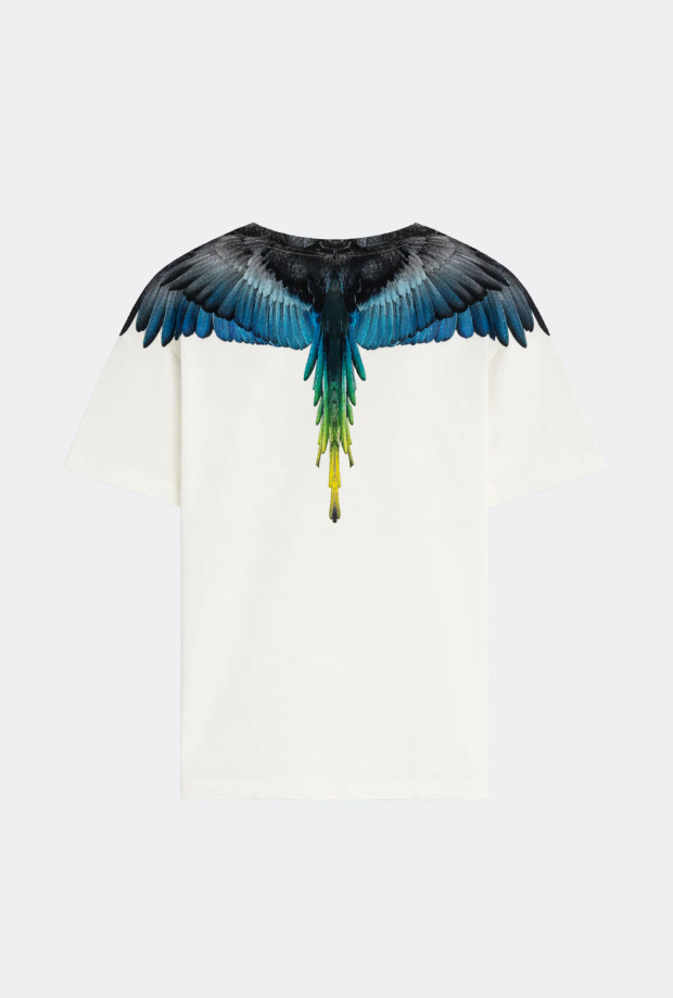 t-shirt con stampa ali county of milan S6CMMATH022OFF WHITE COUNTY OF MILAN MARCELO BURLON