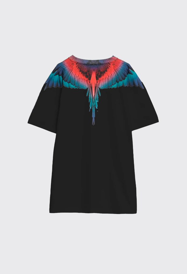 t-shirt con stampa ali county of milan S6CMMATH029BLACK COUNTY OF MILAN MARCELO BURLON