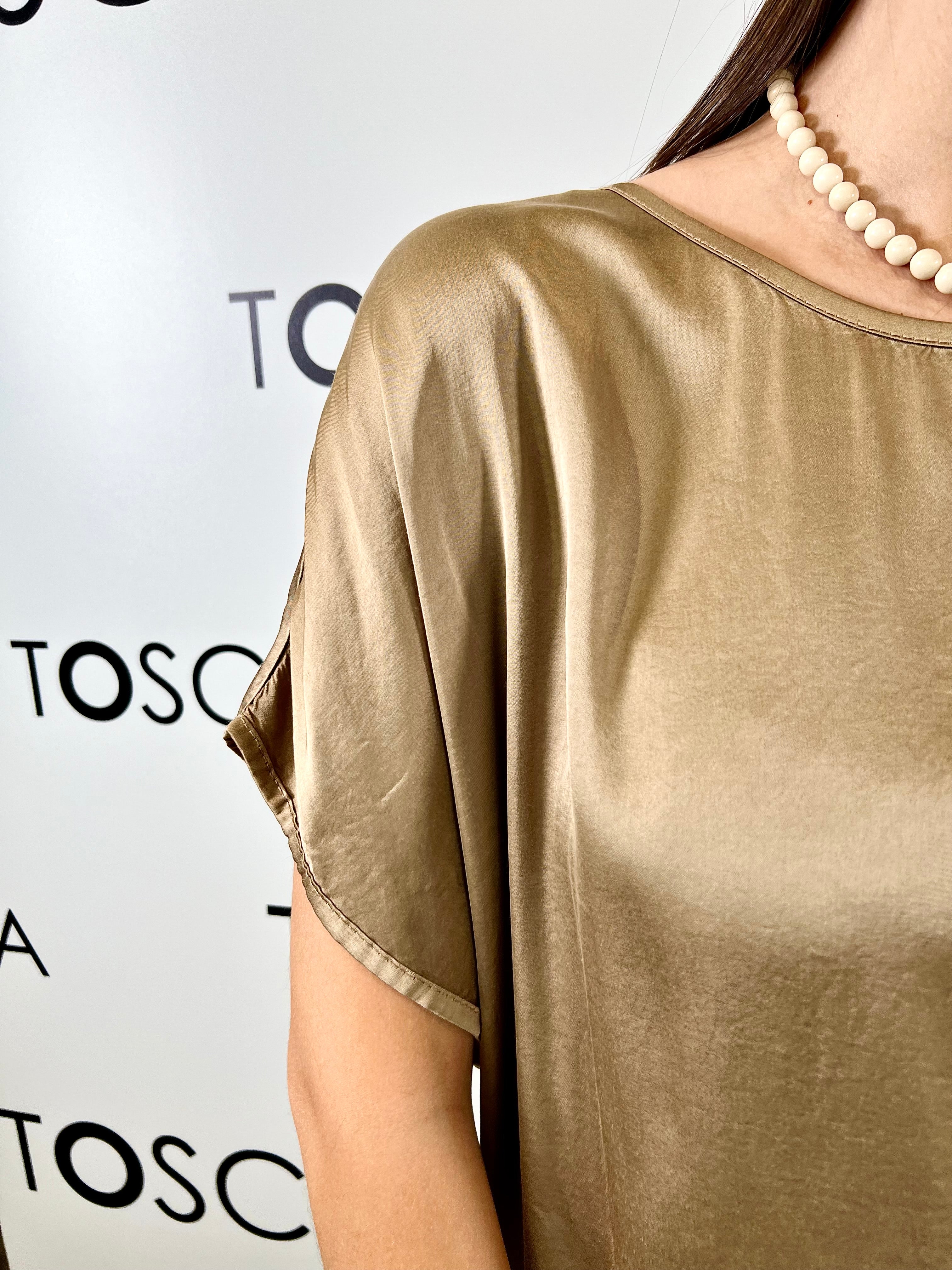 blusa in raso kimono kontatto 