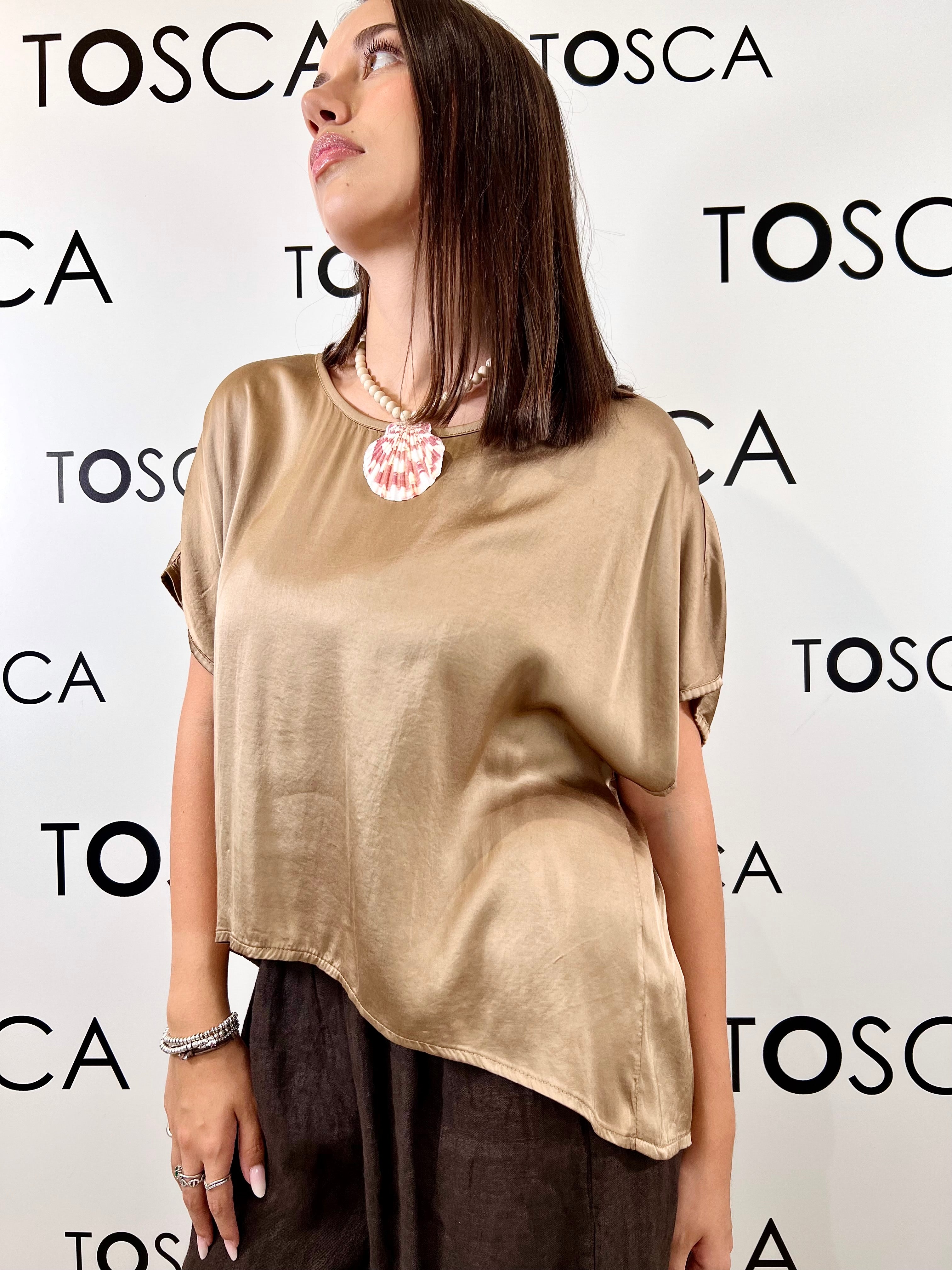 blusa in raso kimono kontatto 