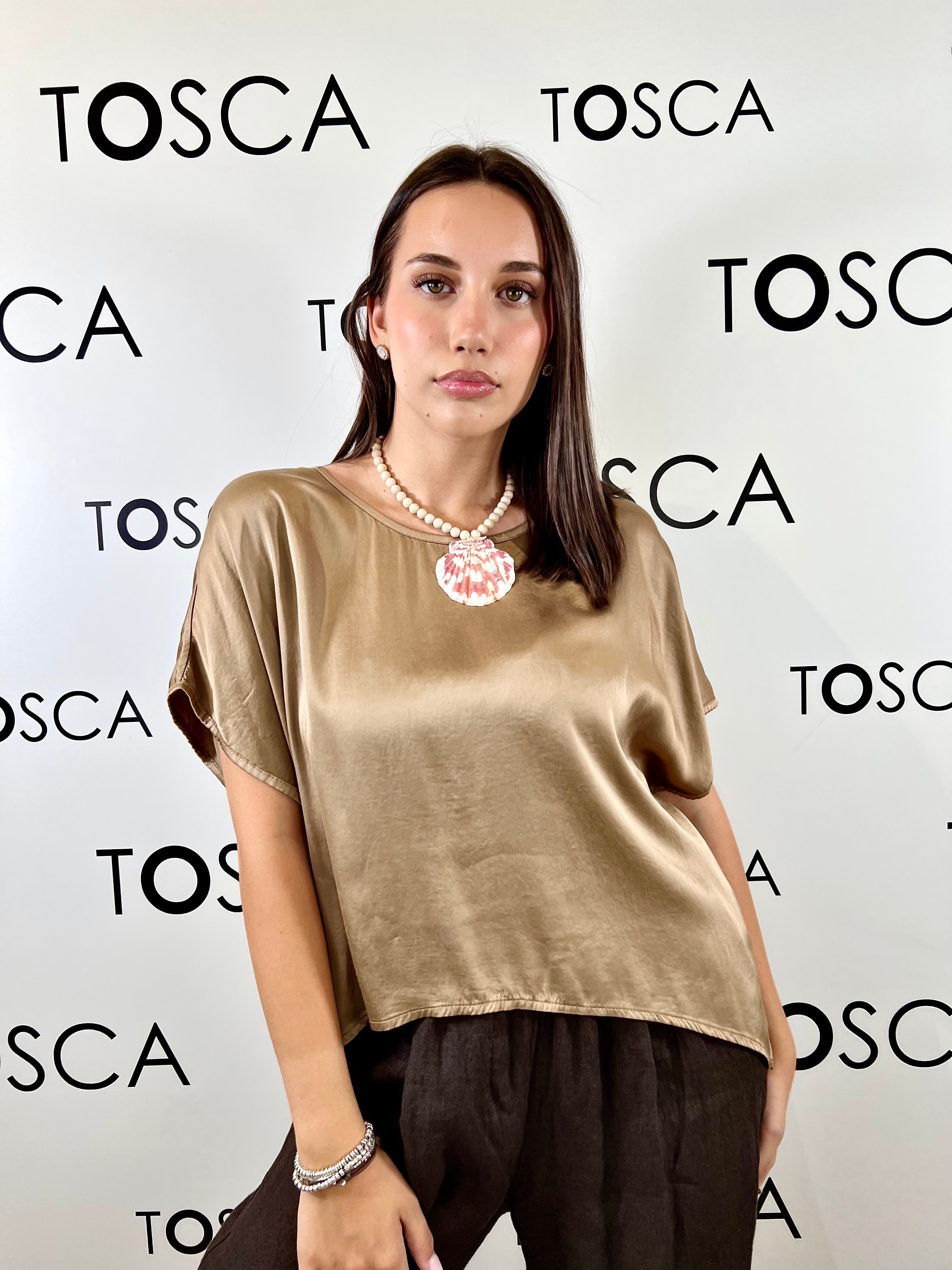 blusa in raso kimono kontatto 