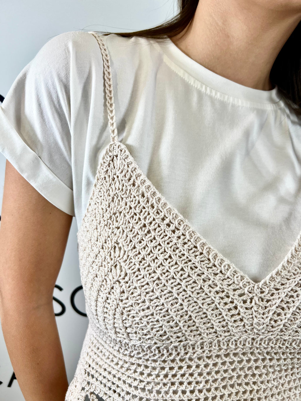 t-shirt con bra crochet  kontatto 