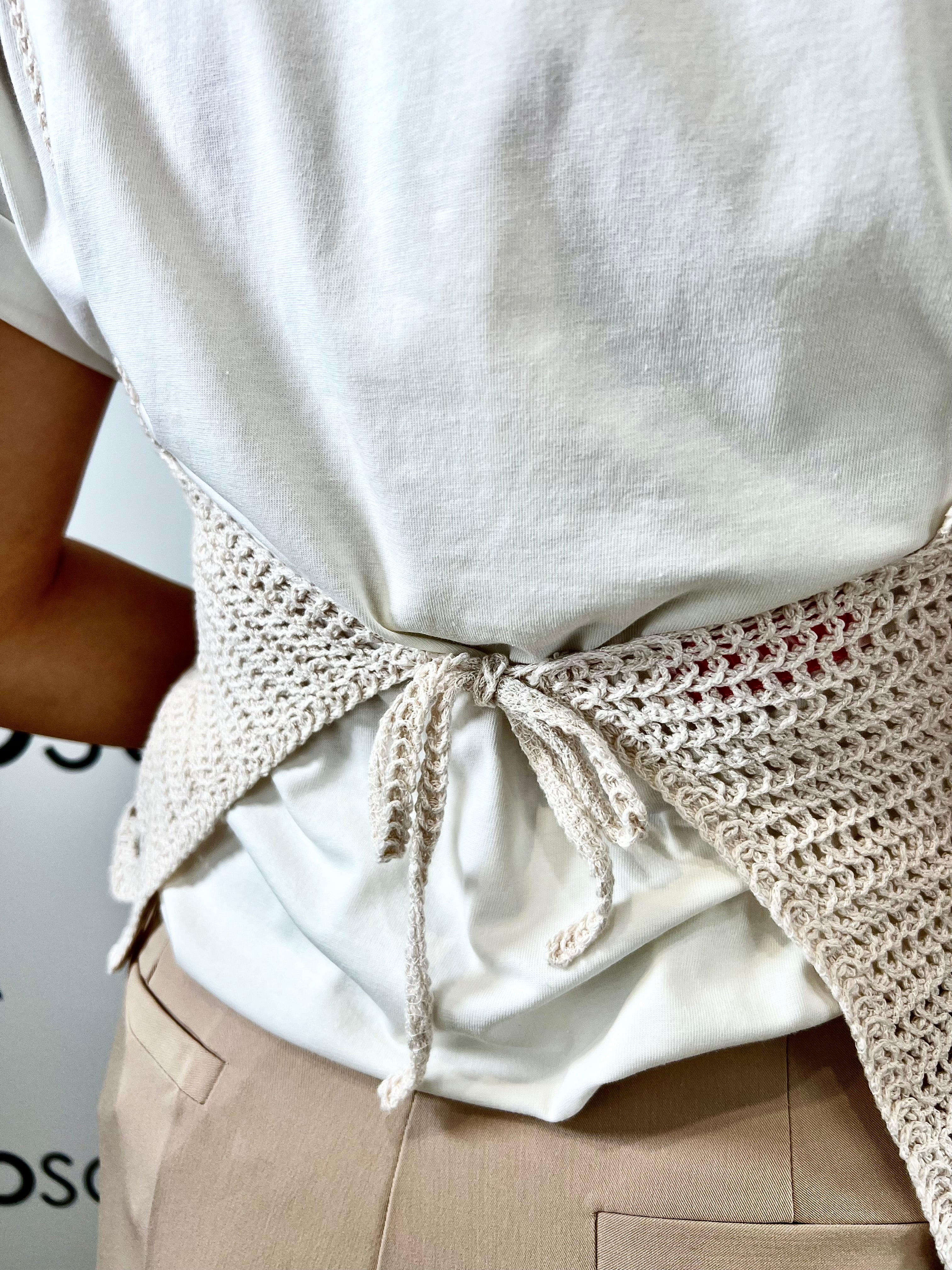 t-shirt con bra crochet  kontatto 