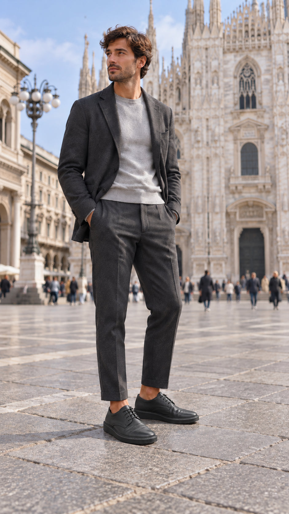 scarpe allacciate uomo moma 