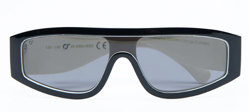 occhiali casablanca nero os sunglasses 