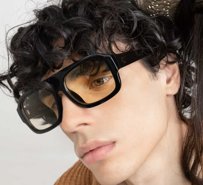 occhiali roma giallo os sunglasses 