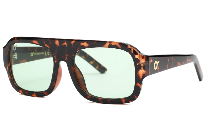 occhiali roma tartarugato verde os sunglasses 
