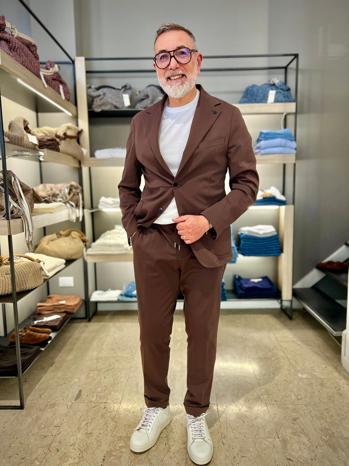 giacca monopetto in punto milano outfit OUGM0001 IL BUON VINOMORO OUTFIT