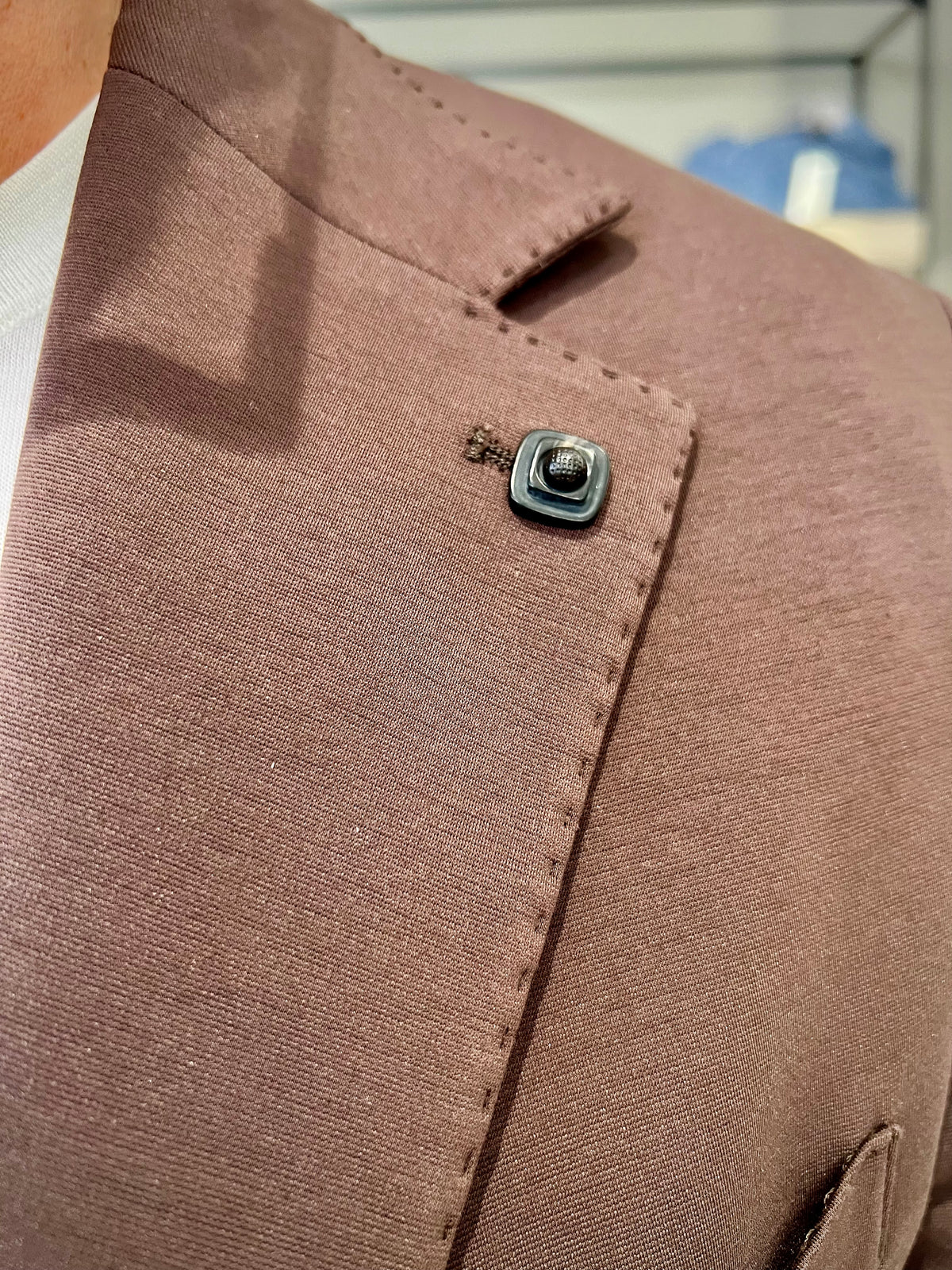giacca monopetto in punto milano outfit OUGM0001 IL BUON VINOMORO OUTFIT