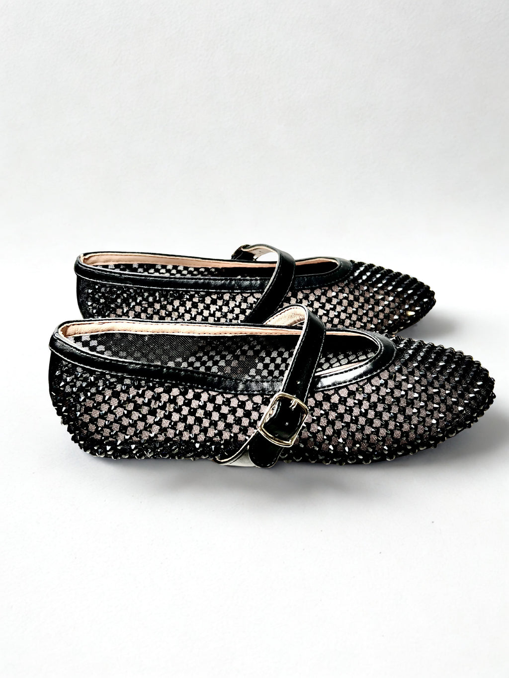 ballerine con strass GD398NERO OVYÈ