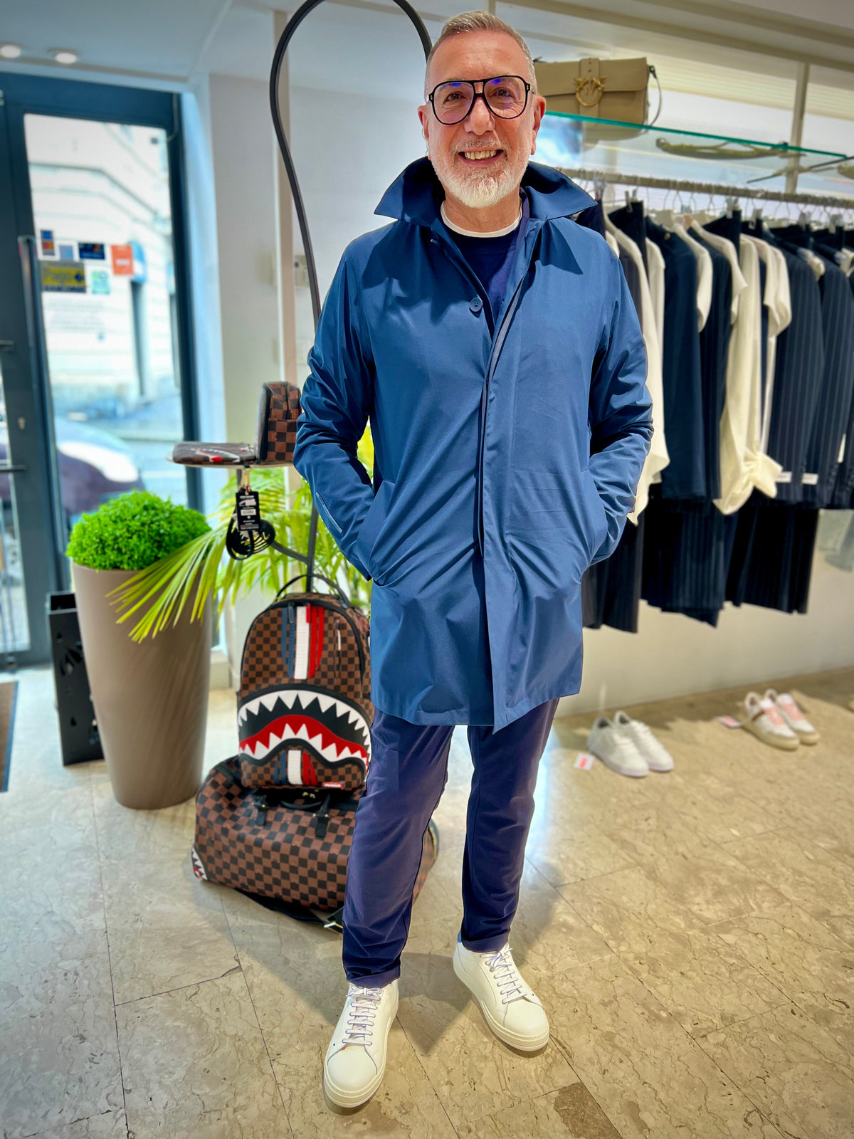 trench toshiro blu people 