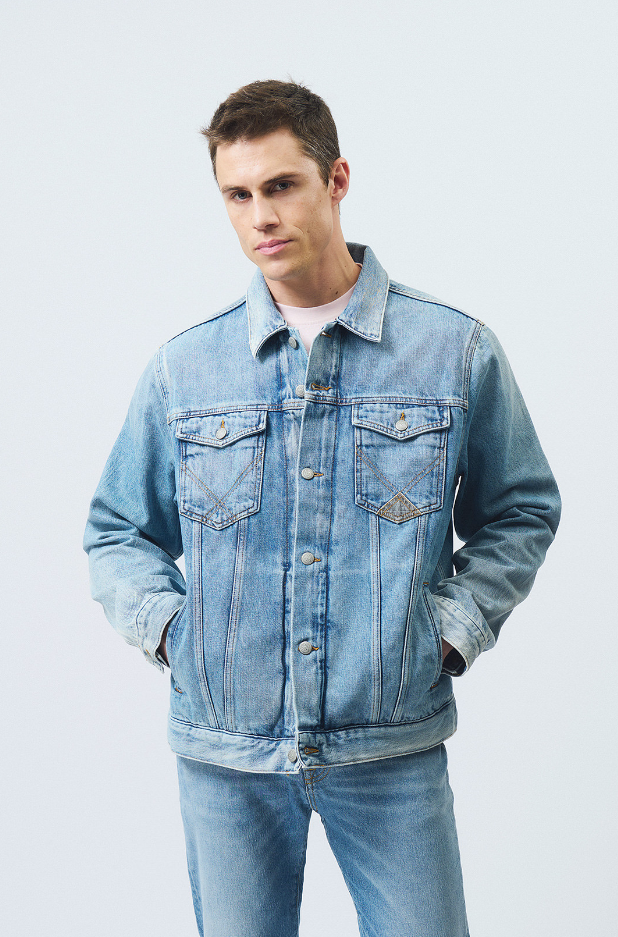 giubbotto in denim bodega roy roger's 