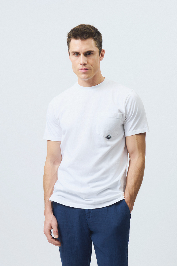 t-shirt pocket man heavy jersey 