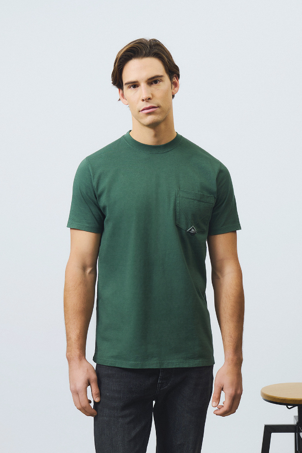 t-shirt pocket man heavy jersey 