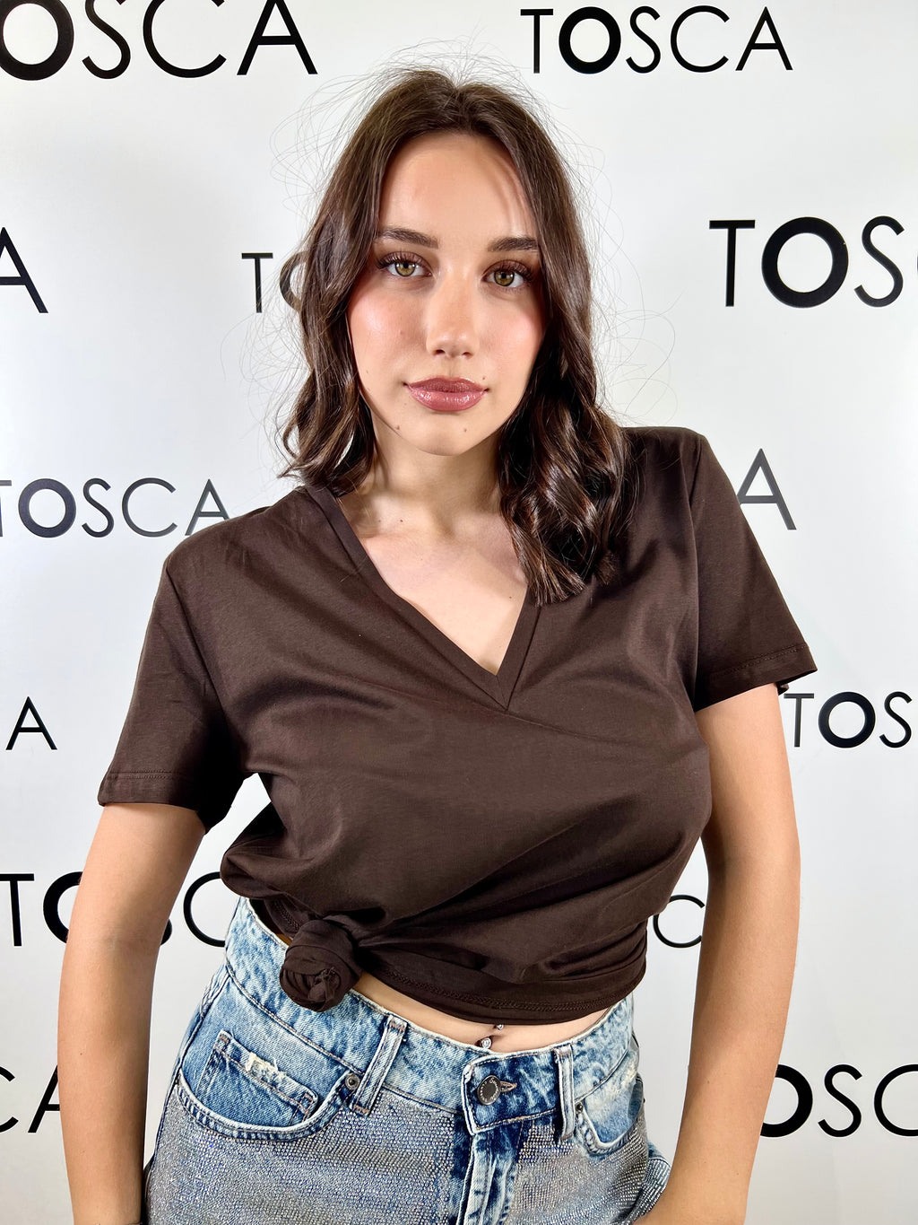 t-shirt scollo v souvenir 