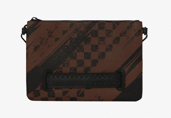 pochette smeared grunge crossovere clutch sprayground 