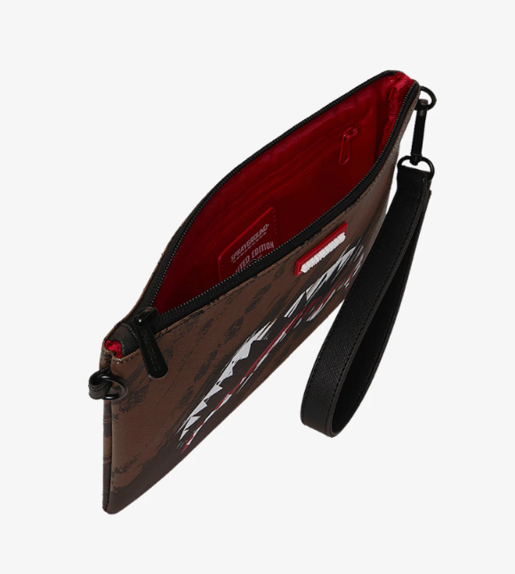 pochette smeared grunge crossovere clutch sprayground 
