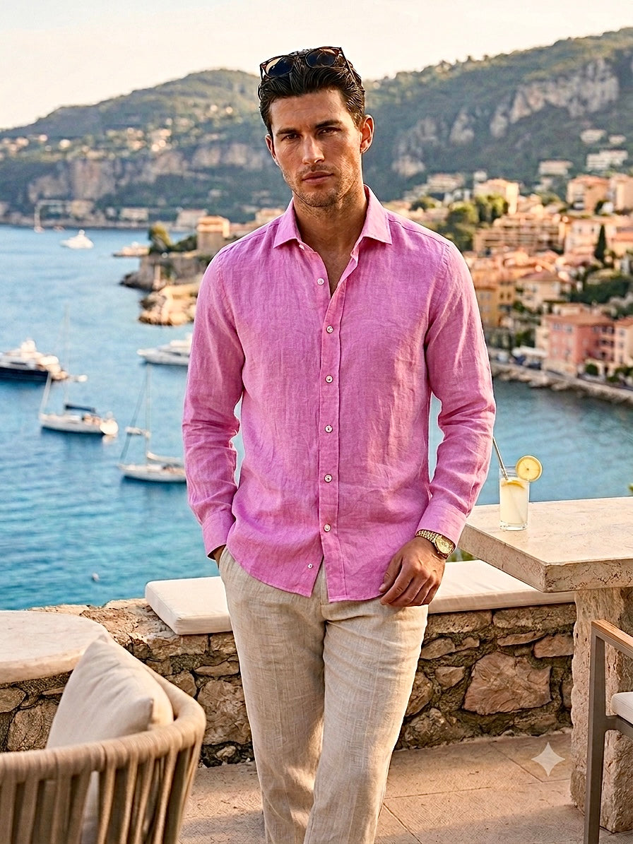 Camicia In Lino Bastoncino 