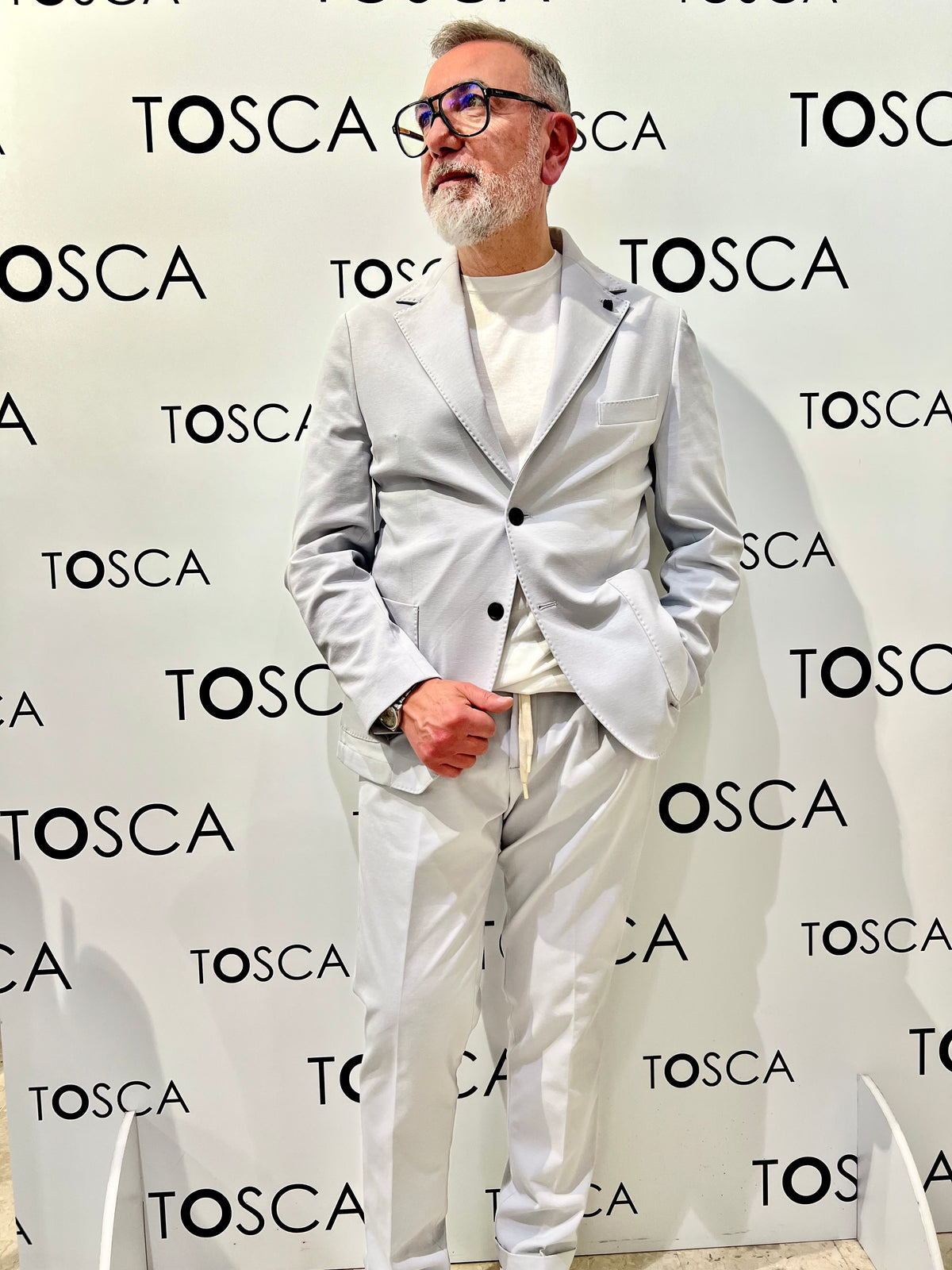 Giacca monopetto in punto milano Outfit 