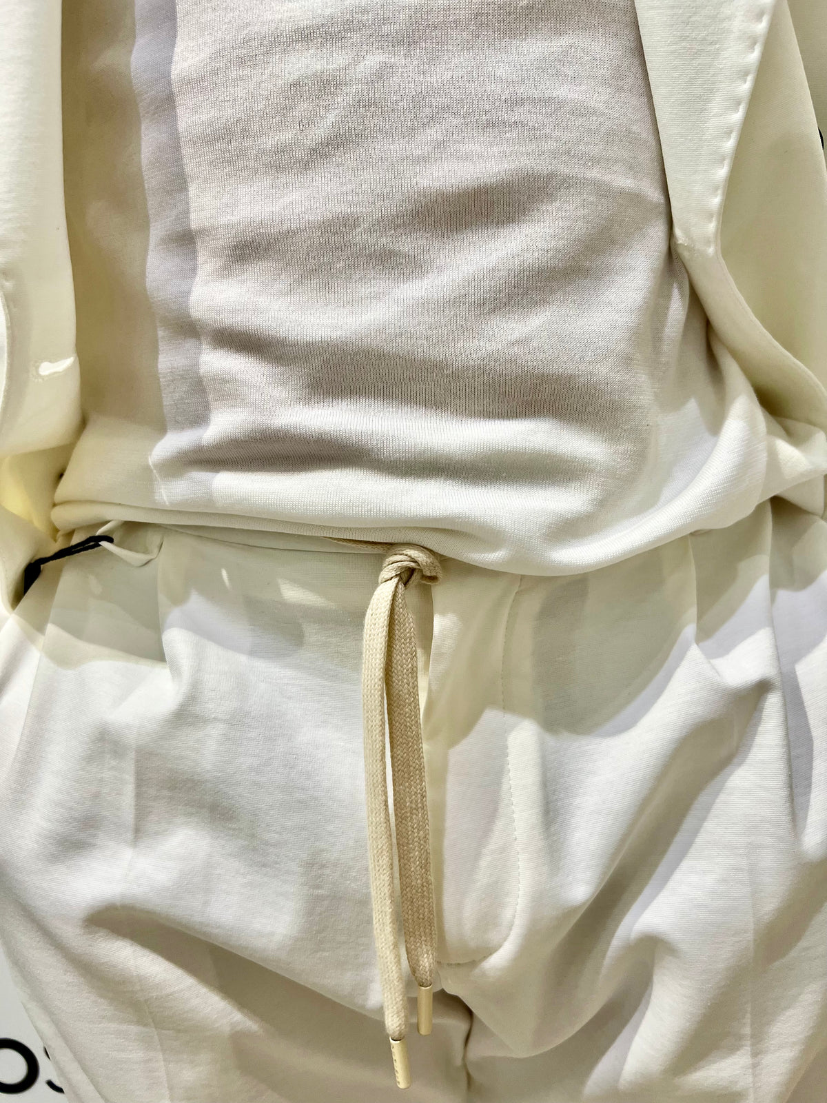 Pantaloni con coulisse in punto milano Outfit S2S5CT00P012BIANCO OUTFIT