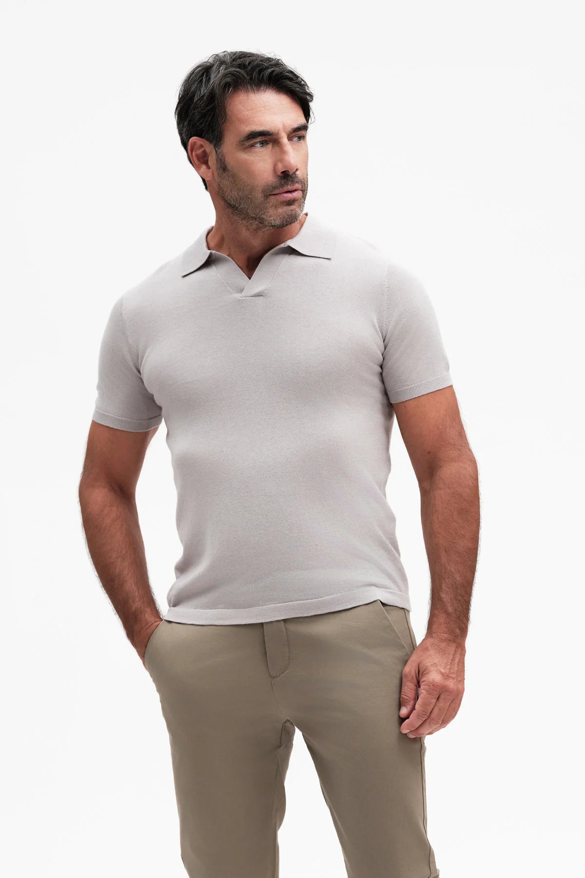 White Wise POLO DERBY COTONE TENCEL GG14 - WU31103