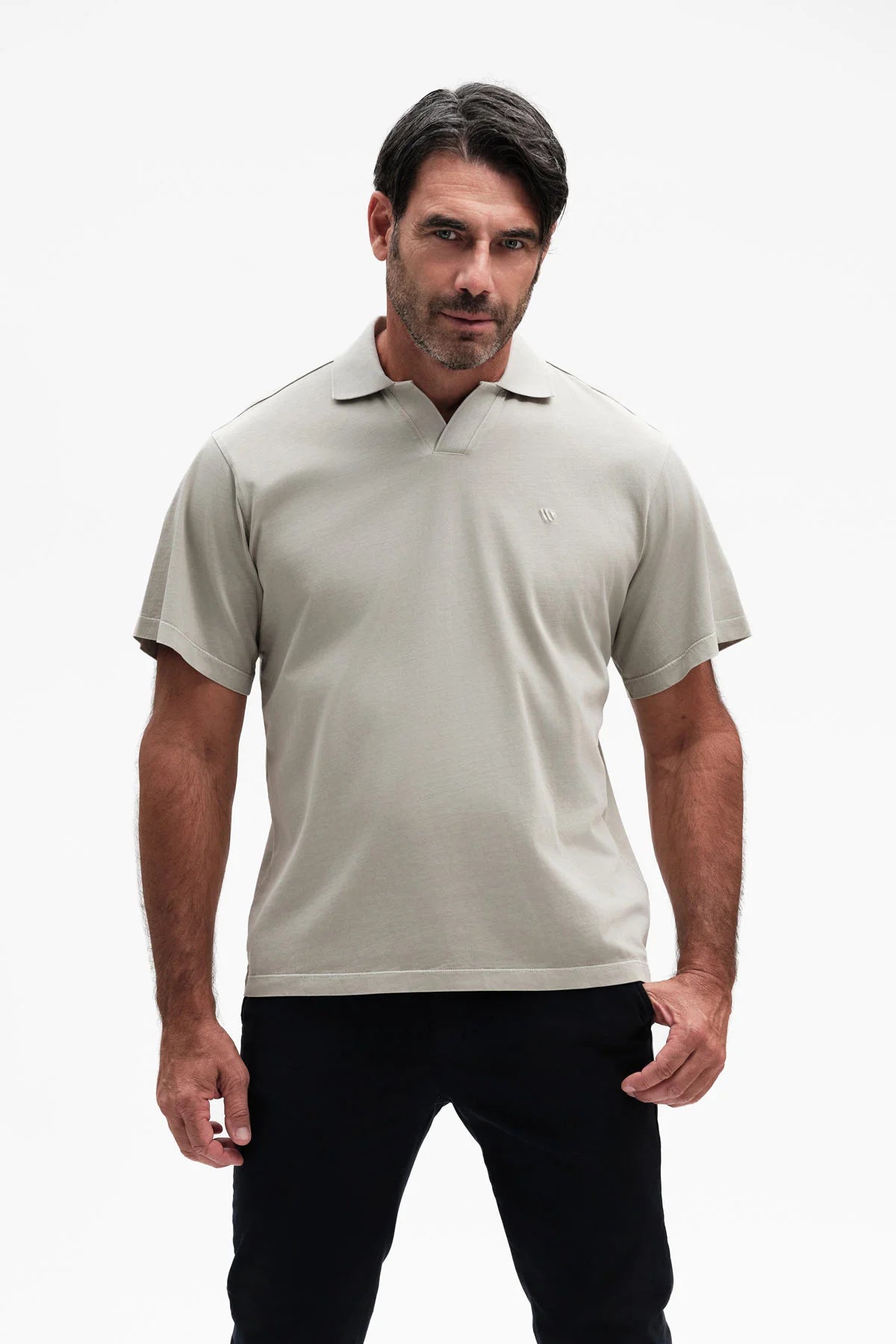 White Wise POLO DERBY WASHED COTTON - WU31163