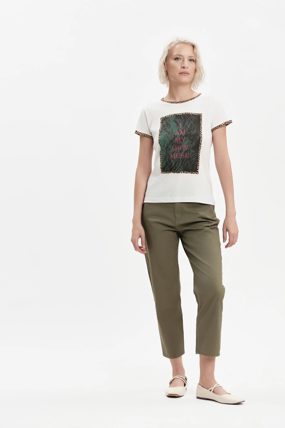White Wise PANTALONI IN BULL - WW31270