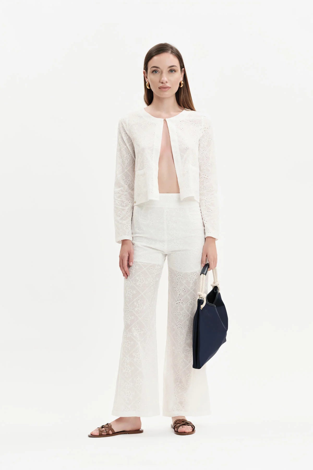 White Wise GIACCA SCOLLO CHANEL IN SANGALLO - WW31505