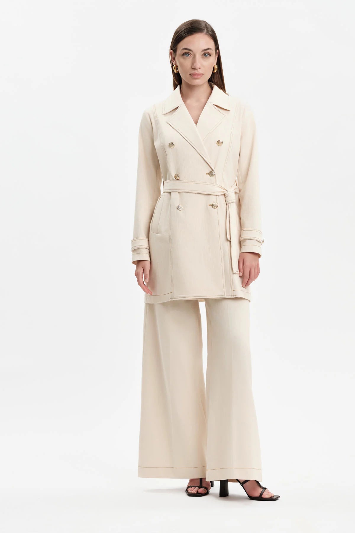 White Wise TRENCH EFFETTO DENIM - WW31604