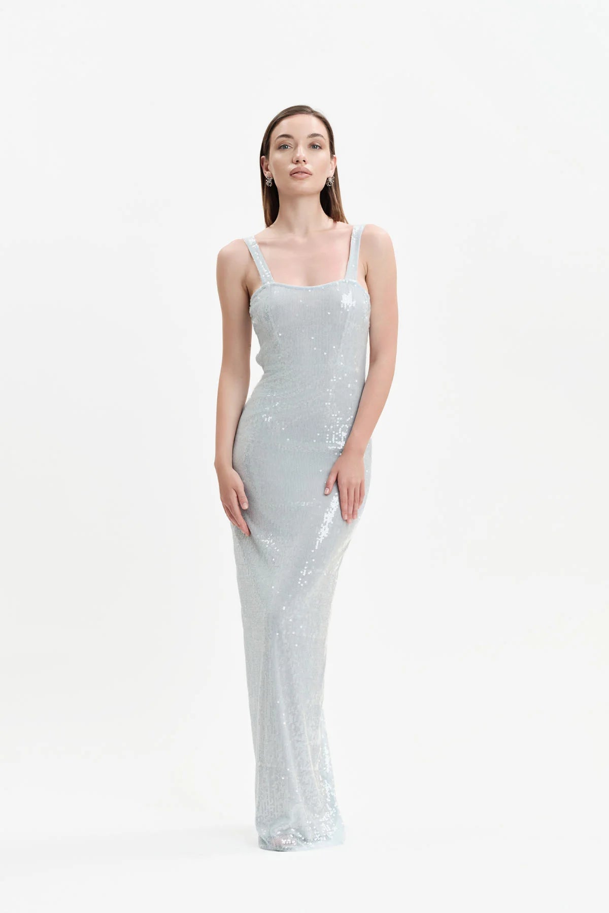 White Wise ABITO LUNGO IN PAILLETTES - WW31657
