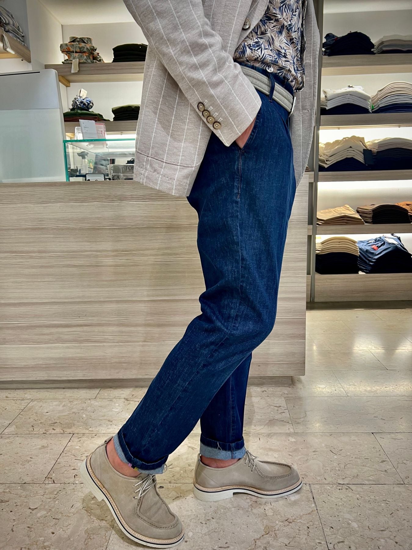 Pantaloni Denim Alessandrini