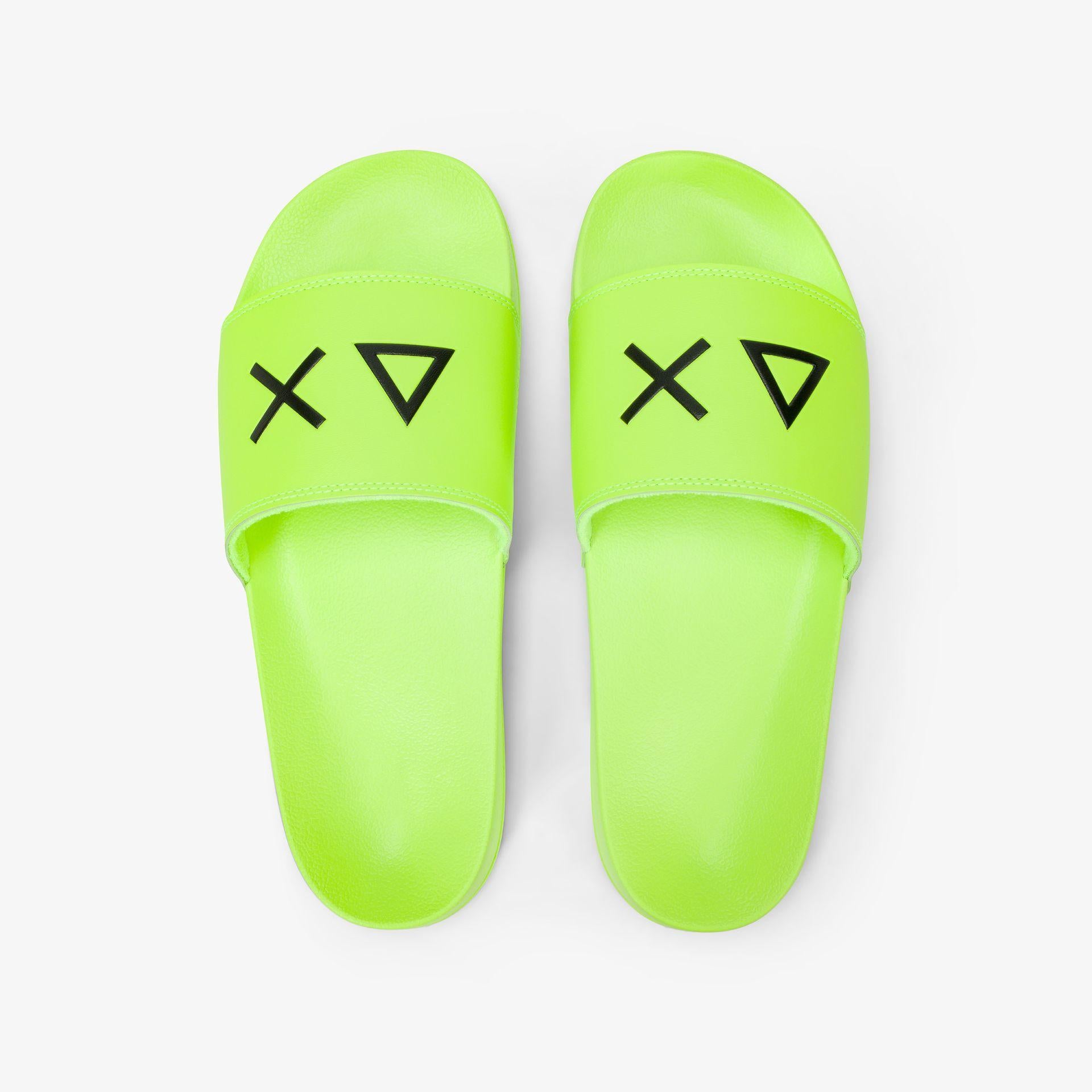 slippers logo X36110GIALLO FLUO SUN68