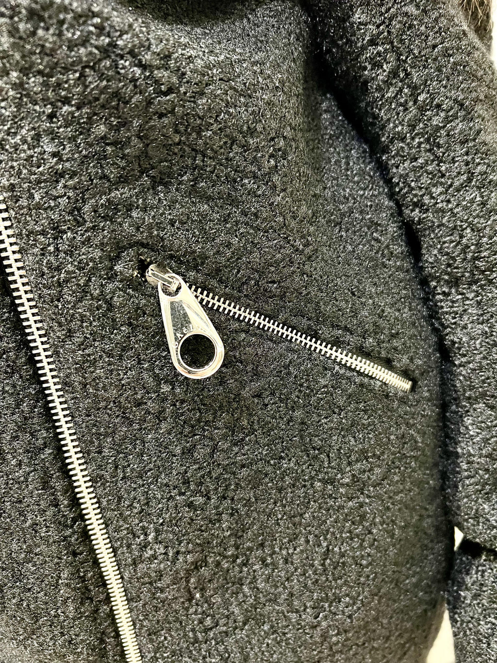 cappotto lungo in panno stile chiodo 
